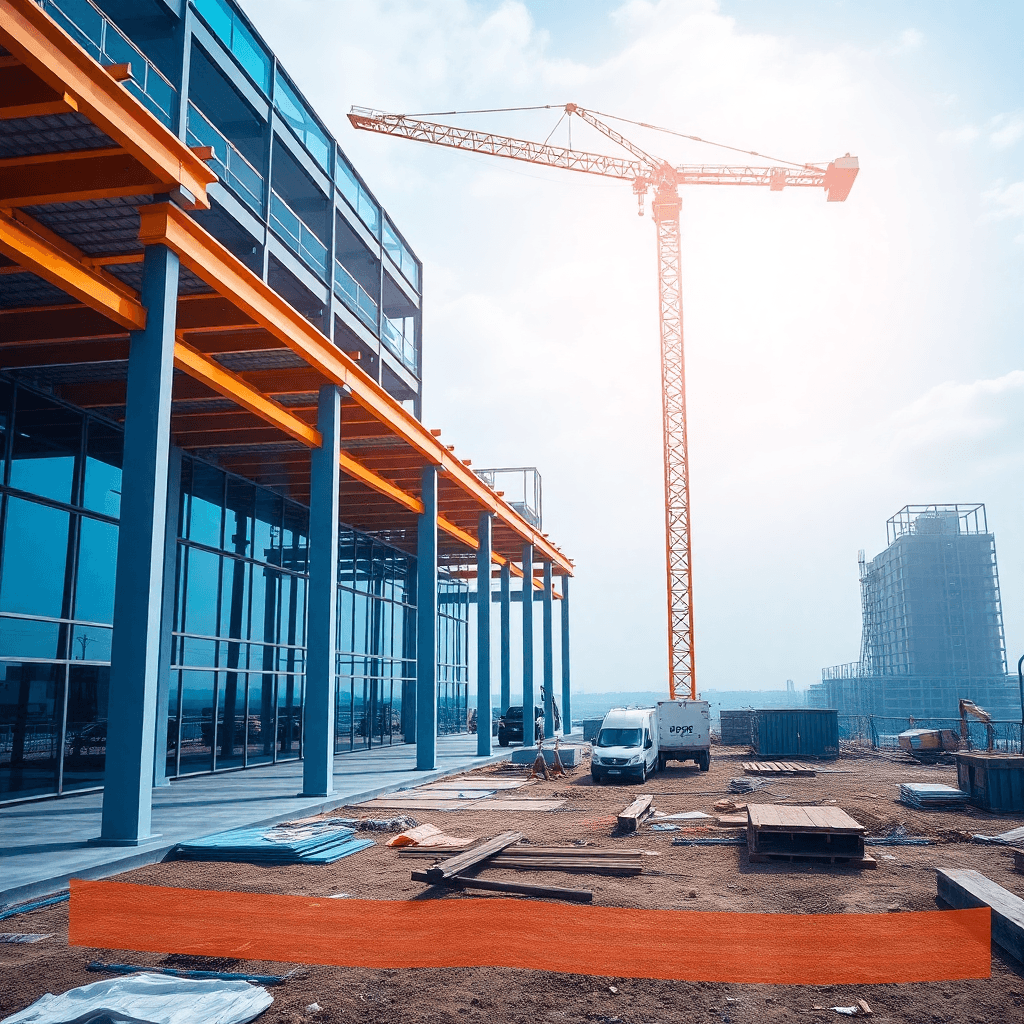 Construção civil moderna com tecnologia